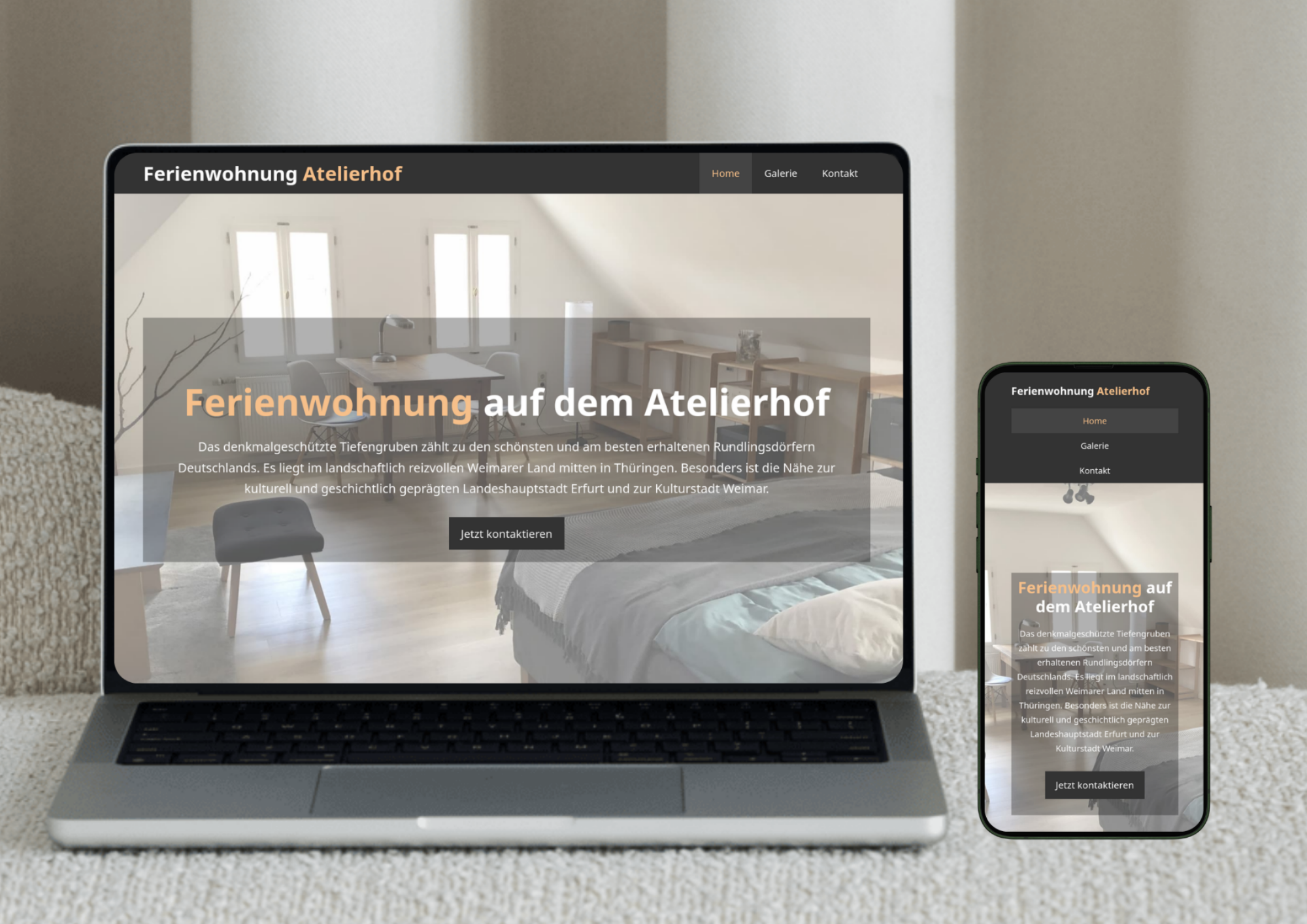 Atelierhof Webseite