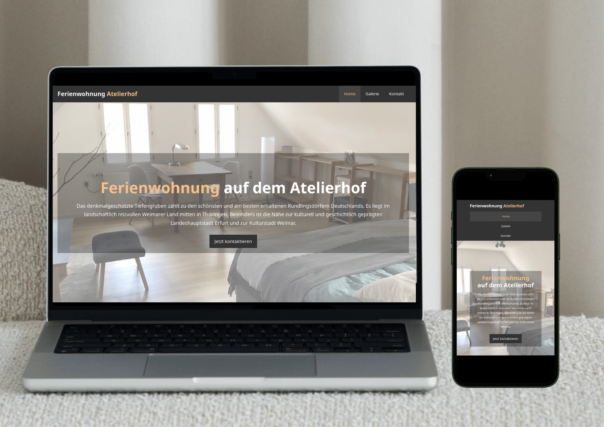 Atelierhof Webseite